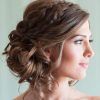 Updo With Forward Braided Bun (Photo 4 of 15)