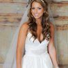 Side Curls Bridal Hairstyles With Tiara And Lace Veil (Photo 5 of 25)
