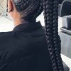 Thick Plaits And Narrow Cornrows Hairstyles (Photo 5 of 25)