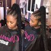 High Ponytail Hairstyles With Jumbo Cornrows (Photo 12 of 25)