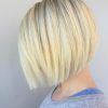 Short Razored Blonde Bob Haircuts With Gray Highlights (Photo 8 of 25)