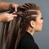 Side-Parted Loose Cornrows Braided Hairstyles (Photo 8 of 25)