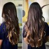 Waist-Length Brunette Hairstyles With Textured Layers (Photo 14 of 25)