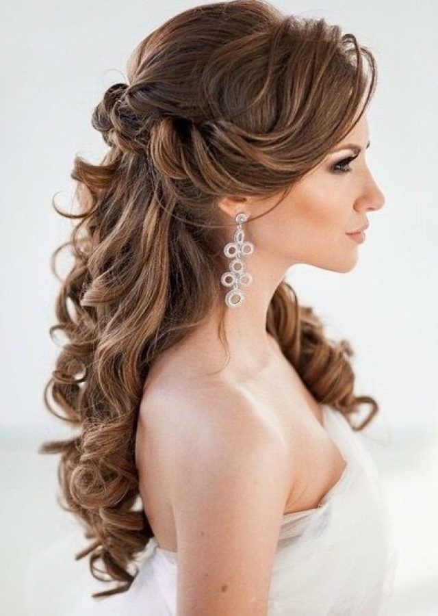 15 Collection of Wedding Hairstyles for Long Curly Hair