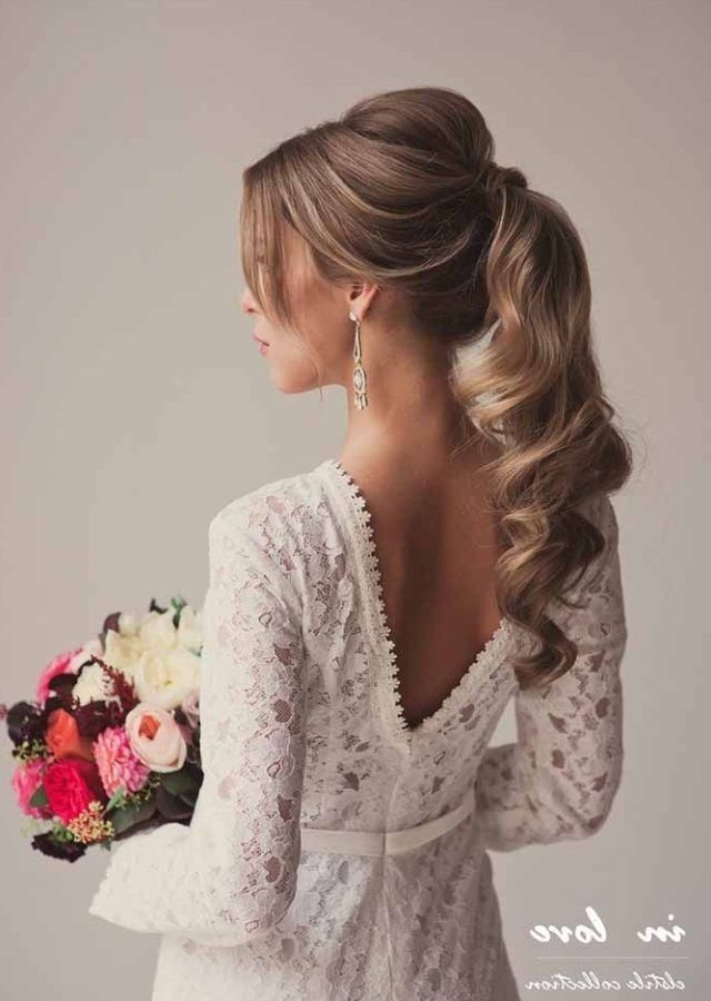 2024 Best of Wedding Hairstyles for Long Ponytail Hair