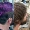 Faux-Hawk Fade Haircuts With Purple Highlights (Photo 20 of 25)