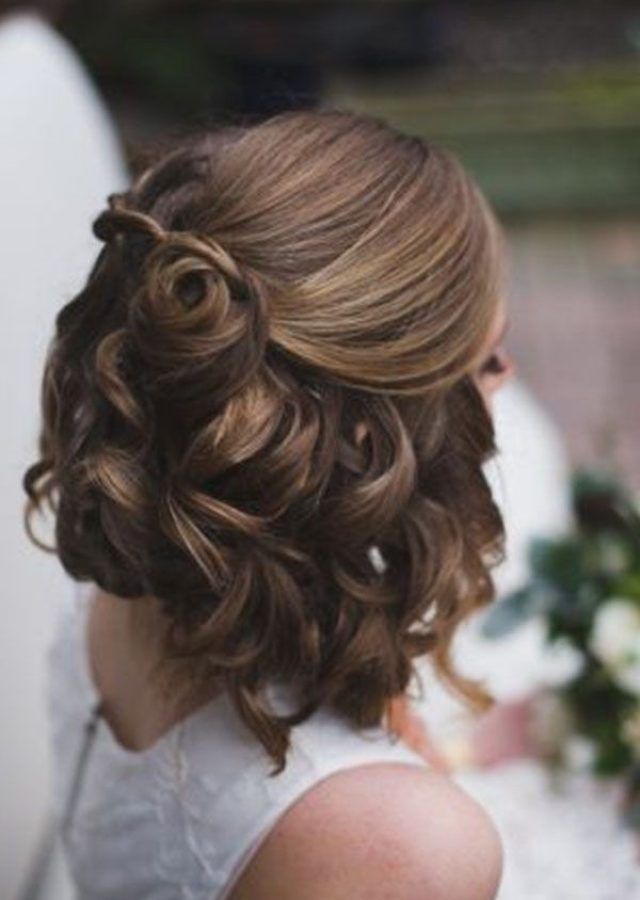 15 Photos Wedding Hairstyles for Short Brown Hair