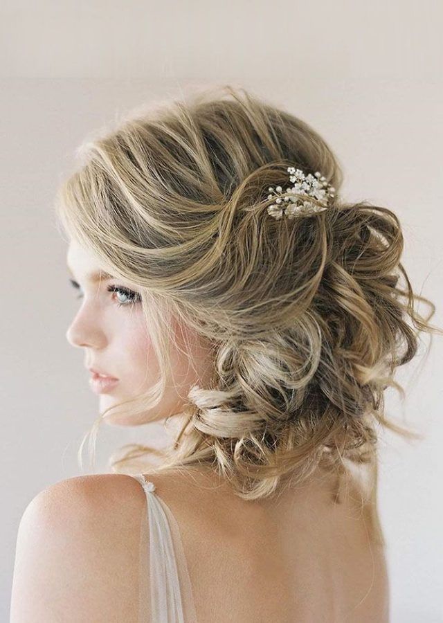 25 Best Ideas Curly Wedding Updos for Short Hair
