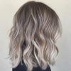 Ash Blonde Lob With Subtle Waves (Photo 1 of 25)