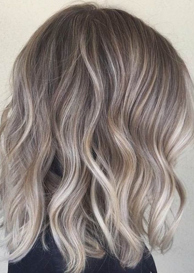 25 Collection of Ash Blonde Lob with Subtle Waves