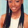 Cleopatra-Style Natural Braids With Beads (Photo 12 of 15)