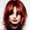 Medium-Length Red Hairstyles With Fringes (Photo 6 of 25)