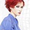 Black Choppy Pixie Hairstyles With Red Bangs (Photo 20 of 25)