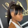 Low Pony Hairstyles With Bangs (Photo 9 of 25)