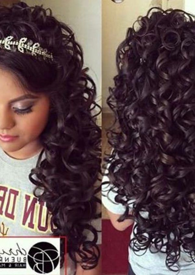25 Inspirations Long Curly Quinceanera Hairstyles