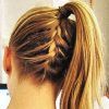 Trendy Ponytail Hairstyles With French Plait (Photo 24 of 25)