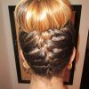 Two French Braid Hairstyles With A Sock Bun (Photo 12 of 15)
