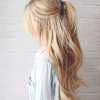 Long Blond Ponytail Hairstyles With Bump And Sparkling Clip (Photo 9 of 25)
