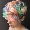 Pastel Pixie Haircuts With Curly Bangs (Photo 25 of 25)