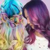 Voluminous Platinum And Purple Curls Blonde Hairstyles (Photo 23 of 25)