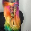 Cotton Candy Colors Blend Mermaid Braid Hairstyles (Photo 19 of 25)