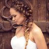 Double Braided Look Wedding Hairstyles For Straightened Hair (Photo 22 of 25)