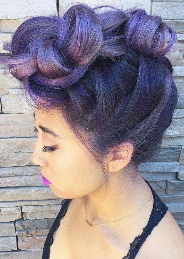 25 Photos Lavender Ombre Mohawk Hairstyles