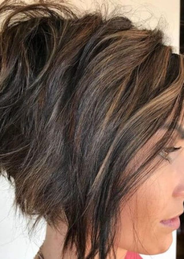 Top 25 of Very Short Stacked Bob Hairstyles with Messy Finish