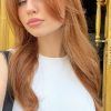 Lush Curtain Bangs For Mid-Length Ginger Hair (Photo 7 of 18)