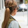French Pull Back Braids Into Ponytail (Photo 12 of 15)
