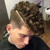 Mohawk Haircuts On Curls With Parting (Photo 18 of 25)