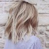 Ash Blonde Lob With Subtle Waves (Photo 8 of 25)