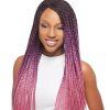 Skinny Braid Hairstyles With Purple Ends (Photo 22 of 25)