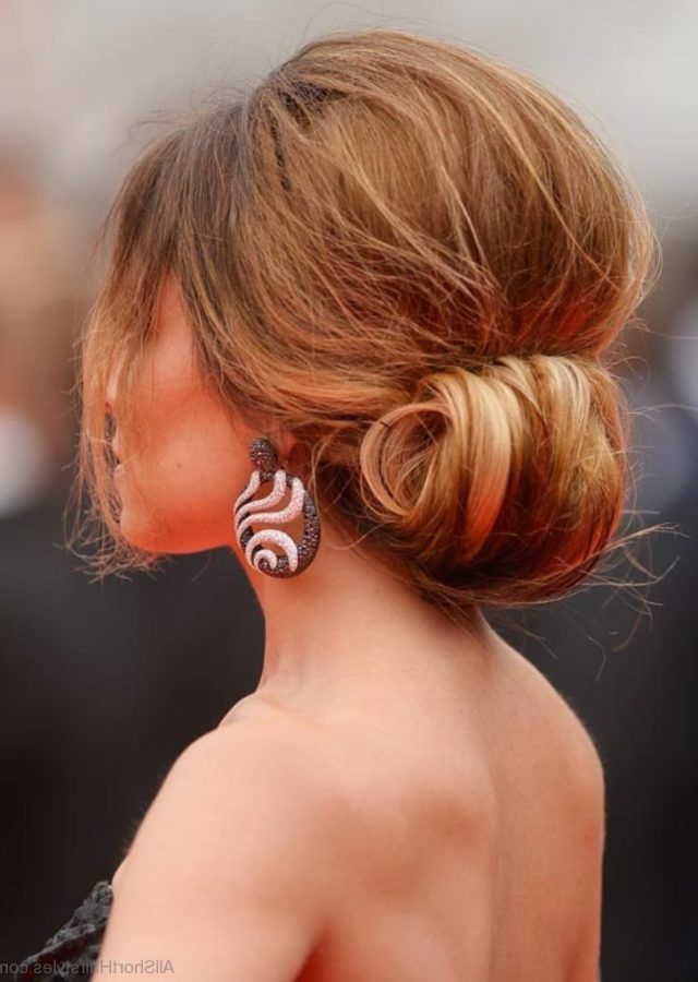 2024 Best of Stylish Updos with Puffy Crown and Bangs