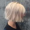 White Blunt Blonde Bob Hairstyles (Photo 15 of 25)