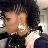 Side Braided Curly Mohawk Hairstyles (Photo 4 of 25)