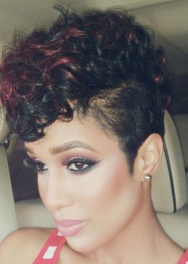 2024 Best of Black & Red Curls Mohawk Hairstyles