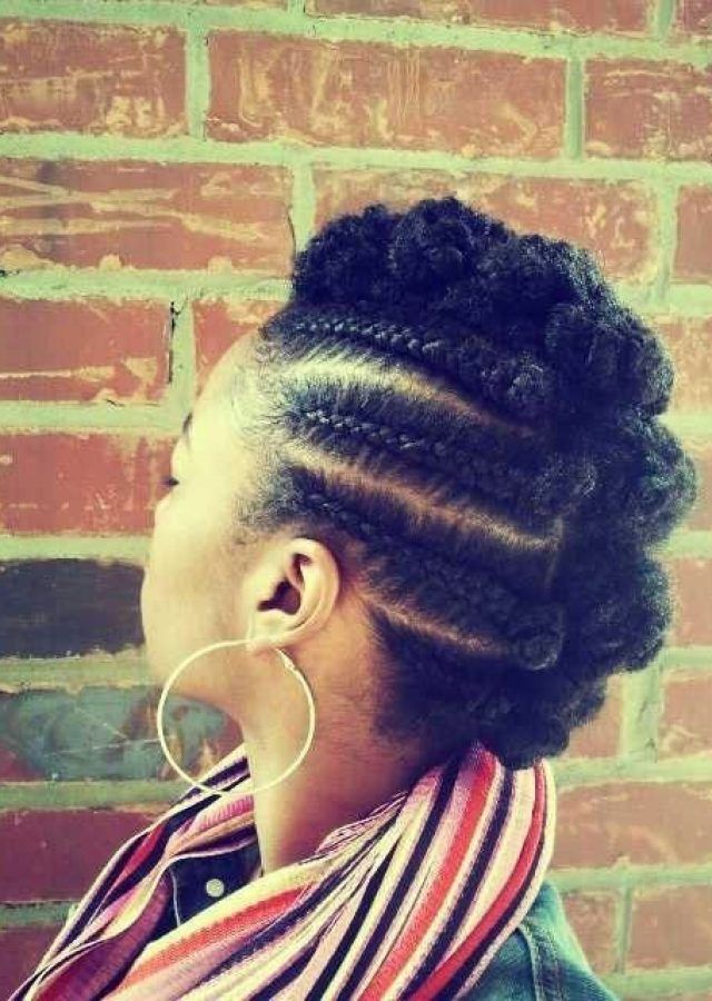 Top 25 of Mohawk Hairstyles with Braided Bantu Knots