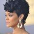  Best 25+ of Rihanna Black Curled Mohawk Hairstyles