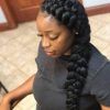 Asymmetrical Braids With Curly Pony (Photo 15 of 15)