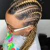 Colorful Cornrows Under Braid Hairstyles (Photo 13 of 25)