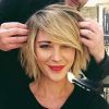 Blonde Bob With Side Bangs (Photo 17 of 25)