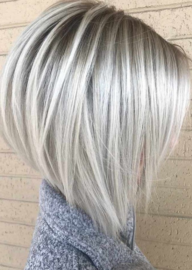 25 Collection of Platinum Blonde Bob Hairstyles with Exposed Roots