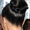 High Bun With Twisted Hairstyles Wrap And Graduated Side Bang (Photo 4 of 25)