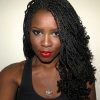 Black Twists Micro Braids With Golden Highlights (Photo 14 of 25)