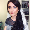 Side Curls Bridal Hairstyles With Tiara And Lace Veil (Photo 15 of 25)