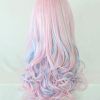Cotton Candy Colors Blend Mermaid Braid Hairstyles (Photo 16 of 25)