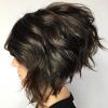 Edgy Brunette Bob Hairstyles With Glossy Waves (Photo 4 of 25)