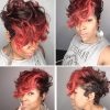 Wavy Asymmetrical Pixie Haircuts With Pastel Red (Photo 4 of 26)