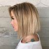 White Blunt Blonde Bob Hairstyles (Photo 8 of 25)